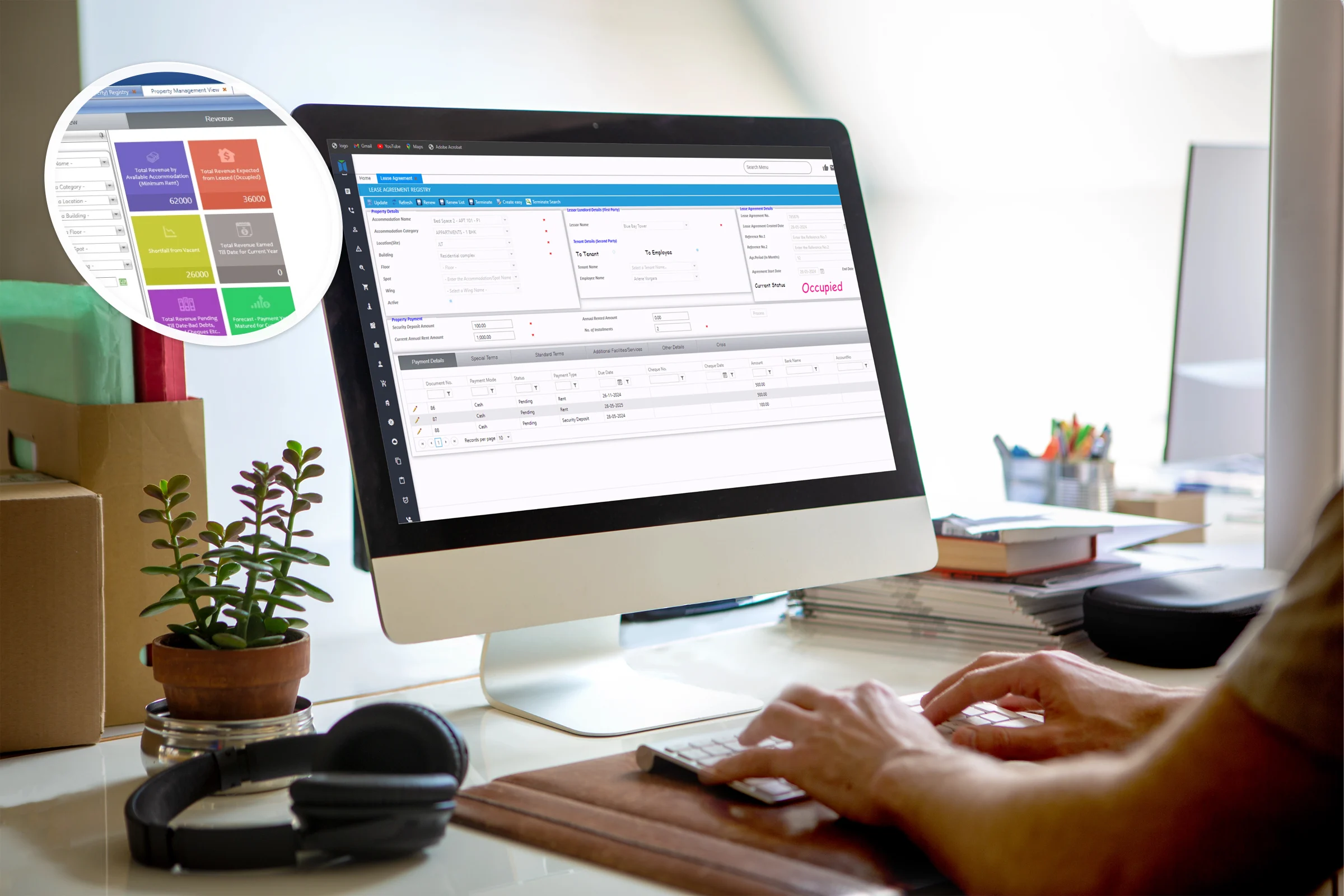 Property360 real estate management software for lease contracts tenant tracking and commercial property operations